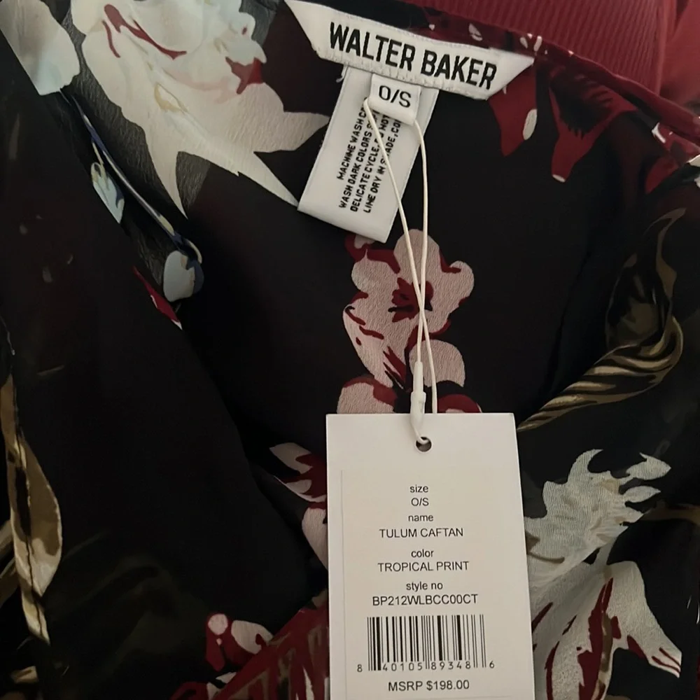 NWT Walter Baker Floral Tulum Caftan Coverup - Picture 5 of 8